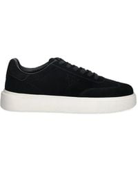 Guess - Suede Lace-Up Sneakers - Lyst