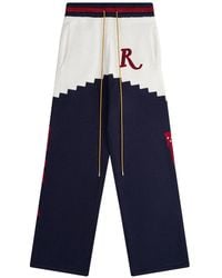 Rhude - St. Croix Intarsia-Knit Straight-Leg Trousers - Lyst
