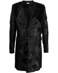 Comme des Garçons - Einreihiger Mantel Mit Einsätzen - Lyst