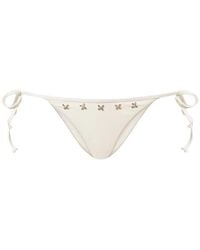 Twinset - Bikini Thong With Embroidery - Lyst