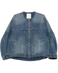 JNBY - Oversize Panelled Denim Jacket - Lyst