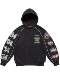 Supreme - Playoffs Multiple-Appliqués Zip-Up Hoodie - Lyst
