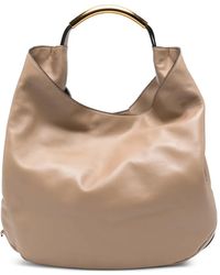 Moschino - Handle Me Logo-Plaque Tote Bag - Lyst