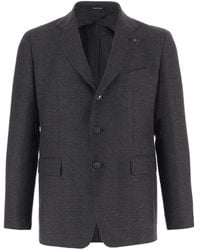 Tagliatore - Blazer Con Motivo Pied De Poule - Lyst