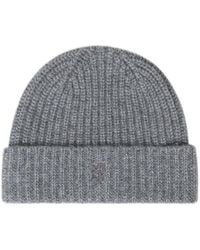 Pringle of Scotland - Ribbed Chunky Cashmere Beanie - Lyst