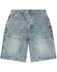 Ksubi - Maxx Operator Crystal-Embellished Shorts - Lyst