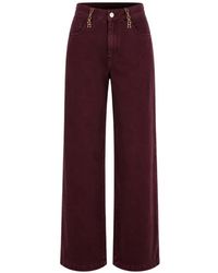 Kocca - Kesidio Chain-Detail Wide-Leg Jeans - Lyst
