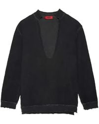 424 - Frayed Bouclé Sweater - Lyst