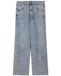 Semicouture - Vaqueros Con Cintura Con Cordones - Lyst