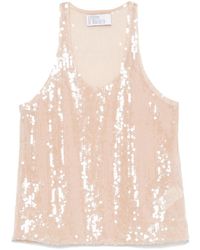 GIUSEPPE DI MORABITO - Sequinned Tank Top - Lyst