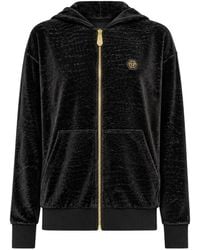Philipp Plein - Chenille Zip Hoodie Cocco - Lyst