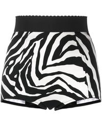 Dolce & Gabbana - Zebra-Print Shorts - Lyst