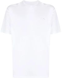 McQueen - T-Shirt Met Geborduurd Logo - Lyst