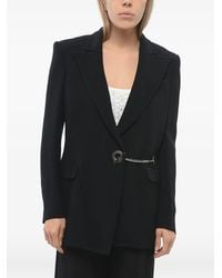 John Richmond - Peak-Lapel Logo-Chain Blazer - Lyst
