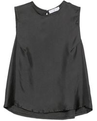 Whyci - Satin-Finish Sleeveless Top - Lyst