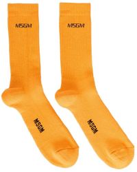 MSGM - Geribbelde Sokken - Lyst