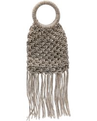 Twentyfourhaitch - Sac Cabas Maronti À Franges - Lyst