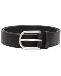 Orciani - Animal-Embossed Leather Belt - Lyst