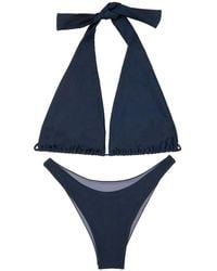 Elegancia - Bikini Midnight Con Cuello Halter - Lyst