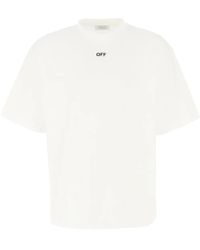 Off-White c/o Virgil Abloh - Crew Neck T -Shirt mit Ausdruck - Lyst