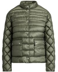 Ralph Lauren - Quilted Mock-Neck Jacket - Lyst