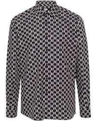 Karl Lagerfeld - All-Over Logo Print Shirt - Lyst