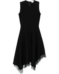 McQueen - Vestido sin mangas con ribetes de encaje - Lyst