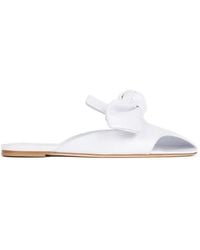 A.W.A.K.E. MODE - Tim Bow-Detail Open-Toe Mules - Lyst