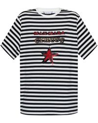 Max Mara - Striped Cotton T-Shirt - Lyst