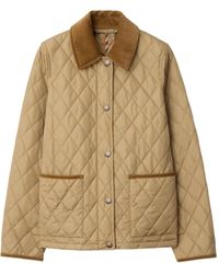 Burberry - Plumífero Con Botones - Lyst