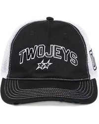 Twojeys - Distressed-Mesh Trucker Cap - Lyst