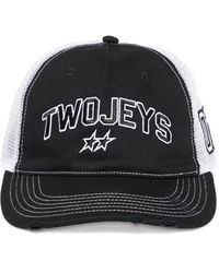Twojeys - Distressed-Mesh Trucker Cap - Lyst