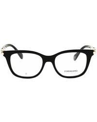 Ferragamo Eyewear - Rectangle-Frame Glasses - Lyst