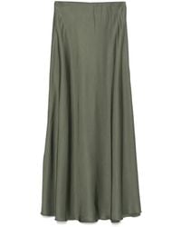 Daniele Fiesoli - Satined Midi Skirt - Lyst