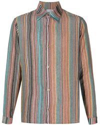 Amir Slama - X Mahaslama Striped Jacquard Cotton Shirt - Lyst