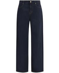 Max Mara - Contrast-Stitch Five-Pocket Jeans - Lyst