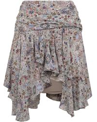 Isabel Marant - Falda asimétrica con volantes - Lyst