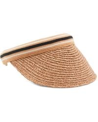 Helen Kaminski - Visiera Bianca 12 A Righe - Lyst