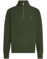 KARL LAGERFELD - Half-Zip Turtleneck Sweater - Lyst