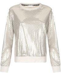 Liu Jo - Sequin-Embellished Sweatshirt - Lyst