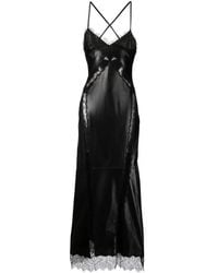 Roberto Cavalli - Midi-Jurk Met Afwerking Van Kant - Lyst