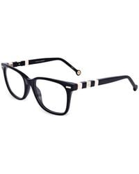 Carolina Herrera - Logo-Plaque Rectangle-Frame Glasses - Lyst
