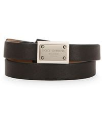 Dolce & Gabbana - Calfskin Bracelet - Lyst