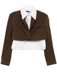 GIUSEPPE DI MORABITO - クロップド シングルジャケット - Lyst