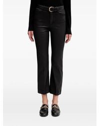 Pedro Del Hierro Madrid - Turn-Up Faux-Leather Trousers - Lyst