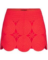 Simon Miller - Beep Beep Crochet-Knit Mini Skirt - Lyst