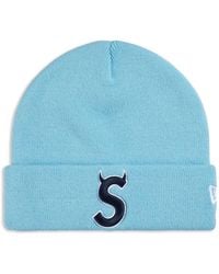 Supreme - X New Era Devil S Logo-Embroidered Beanie Hat - Lyst