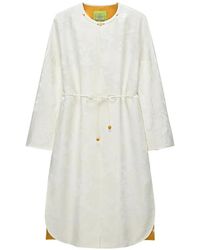 Shanghai Tang - Chubby Flower Floral-Jacquard Tie-Fastening Coat - Lyst