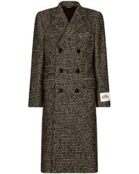 Dolce & Gabbana - Jas Met Pied-De-Poule Print - Lyst