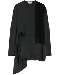 Lemaire - Pleated Asymmetrical Blouse - Lyst